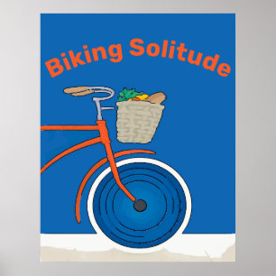 Poster Solitude du vélo, essai de modification,