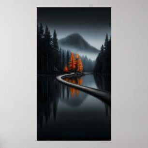 Poster Solitude Morose : Chemin vers le bosquet lumineux