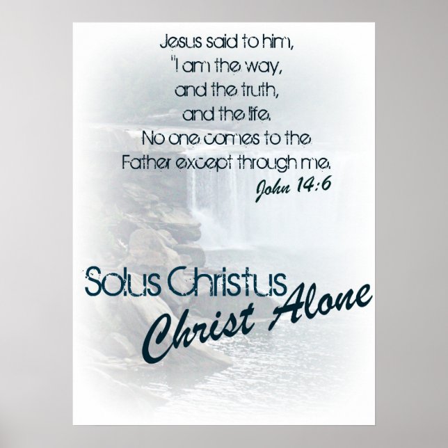 Poster Solus Christus/ Christ seul (Devant)
