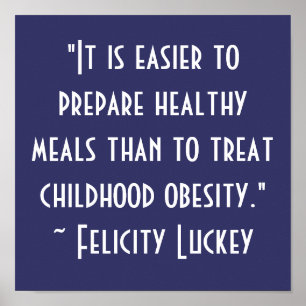 Poster Solutions pour l'obésité infantile