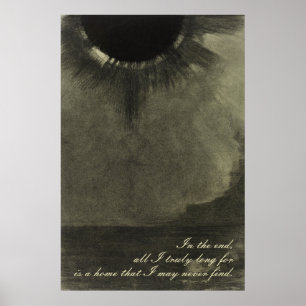 Poster Somber Odilon Redon Ink 1880 - The Walleye