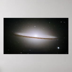 Poster Sombrero Galaxy, M 104, NGC 4594, IRAS 12373-1121