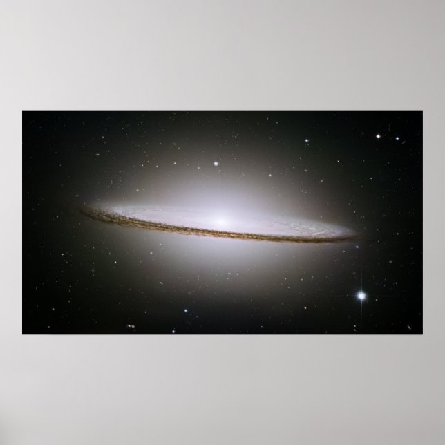 Poster Sombrero Galaxy, M 104, NGC 4594, IRAS 12373-1121 (Devant)