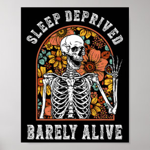 Poster Sommeil privé par Vivement amusant Skeleton Hallow