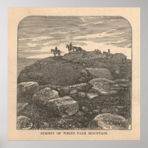 Poster Sommet de la Montagne de la Face Blanche