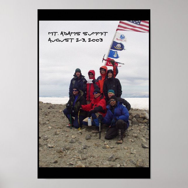 Poster Sommet du Mont Adams (Devant)