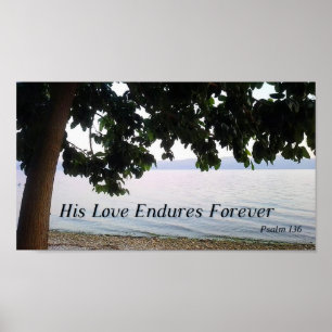 Poster Son Amour Dure Toujours Psaume 136