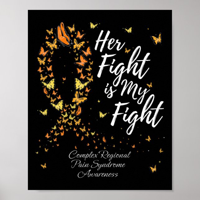 Poster Son combat Crps Complexe Syndrome régional de doul (Devant)