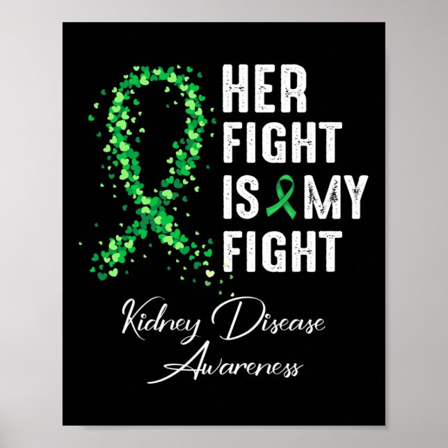Poster Son Combat Est Mon Combat Conscience Des Maladies  (Devant)