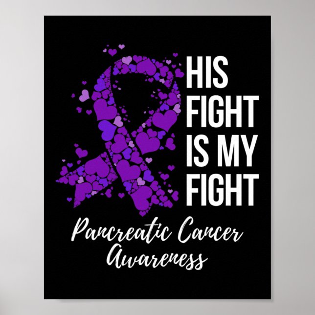 Poster Son Combat Est Mon Combat Conscience Du Cancer Pan (Devant)
