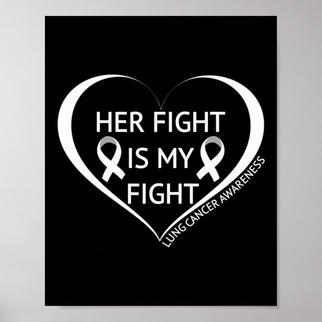 Poster Son combat est mon combat Mois de sensibilisation  (Devant)