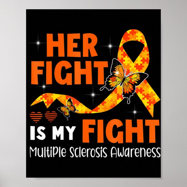 Poster Son combat est mon combat MS Multiple Sclerosis Aw (Devant)