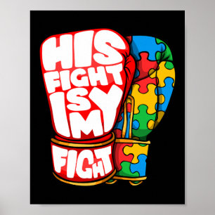 Poster Son Combat Est Mon Fight Sensibilisation sur l'aut