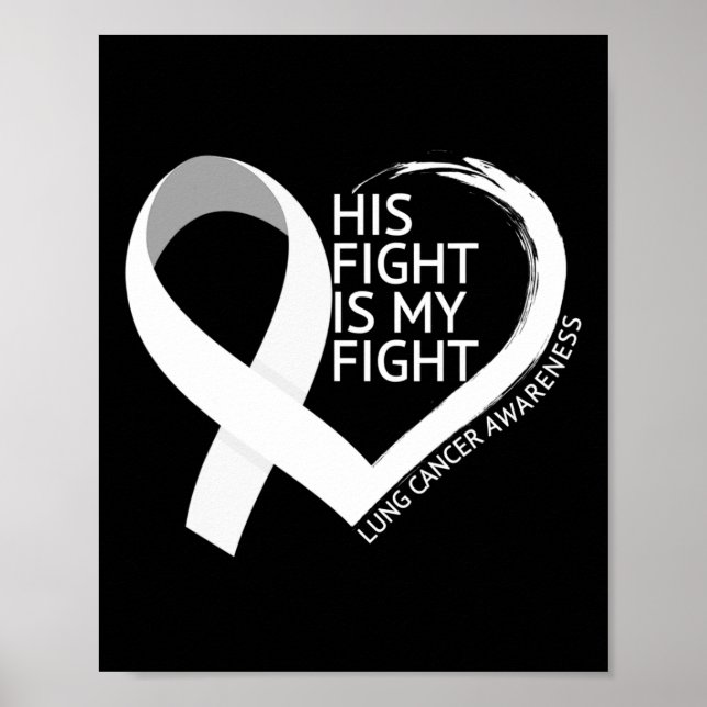 Poster Son Combat Est Mon Mois De Lutte Contre Le Cancer  (Devant)