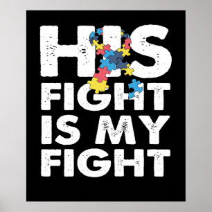 Poster Son combat est My Fight Sensibilisation sur l'auti