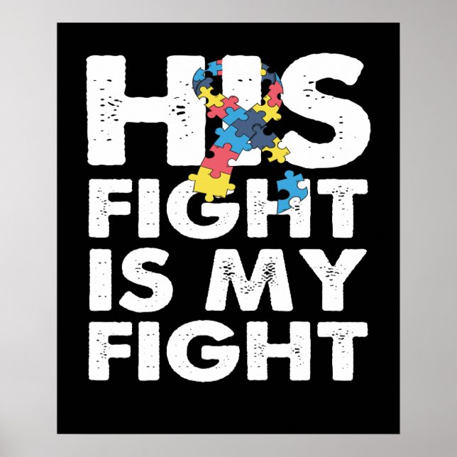 Poster Son combat est My Fight Sensibilisation sur l'auti (Devant)