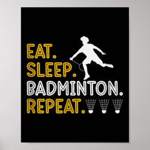 Poster Son Dans Mon Volant de badminton Adn Racket Badmin