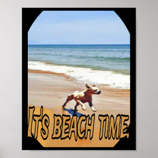 Poster Son temps de plage