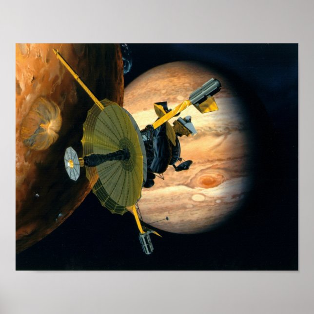 Poster Sonde Jupiter et Lo Galileo (Devant)