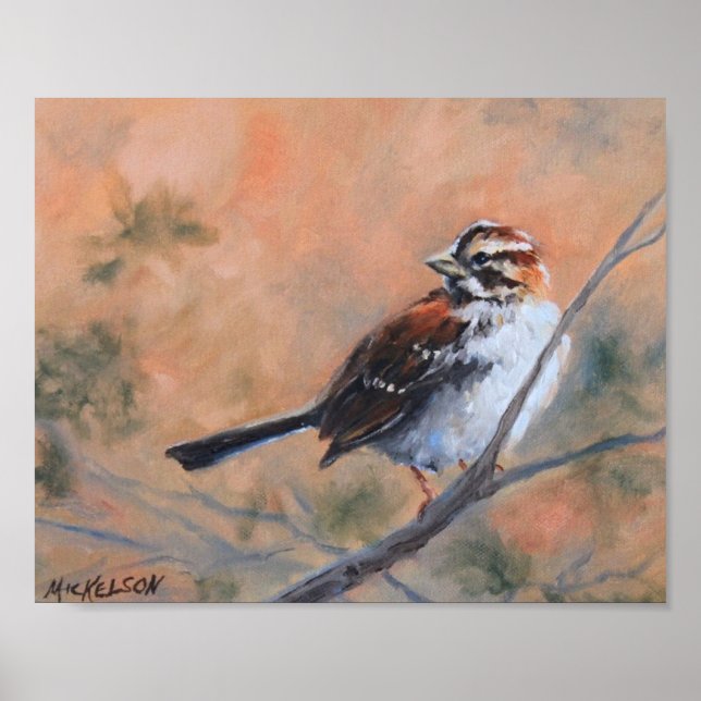 Poster Song Sparrow Fine Art Print (Devant)