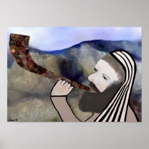 Poster Sonner l'impression Shofar