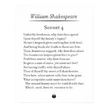 Sonnet 4 par William Shakespeare