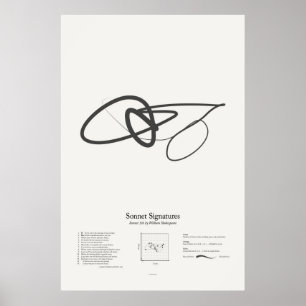 Poster Sonnet Signatures : Sonnet 116