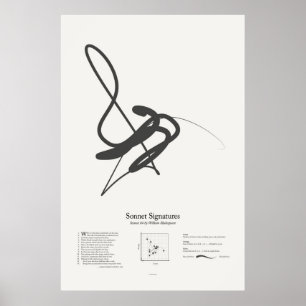 Poster Sonnet Signatures : Sonnet 84
