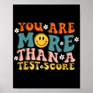 Poster Sont Plus Qu'Un Test Score Enseignant Super Test