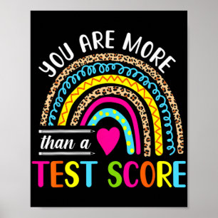 Poster Sont Plus Qu'Un Test Score Maigre Arc En Ciel Jour