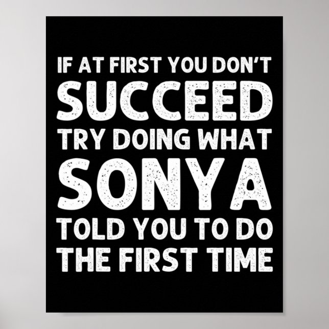 Poster Sonya Name D Birthday Funny Christmas J  (Devant)