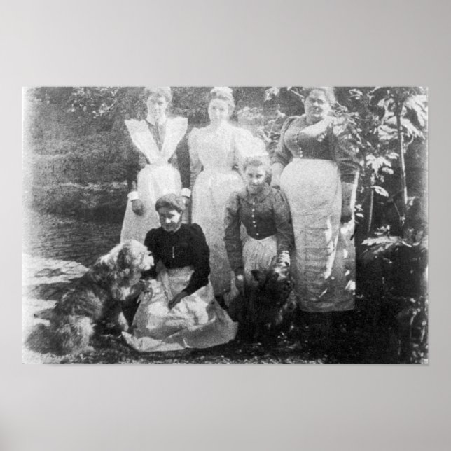 Poster Sophia Farrell et domestiques, 1899 (Devant)