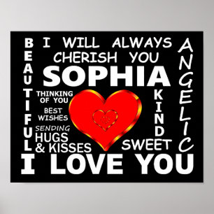 Poster Sophia I Love You