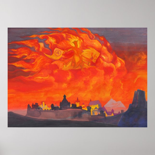 Poster Sophia, la Sagesse du Tout-Puissant par Roerich (Devant)