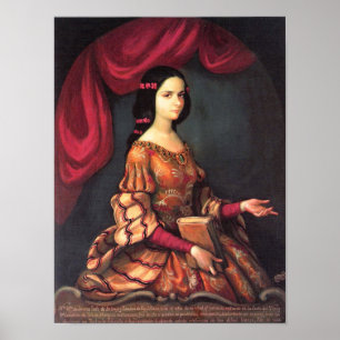 Poster Sor Juana a los 15 años J. Sánchez Fine Art