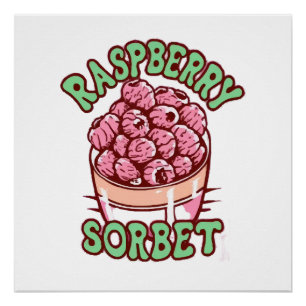 Poster Sorbet de framboise