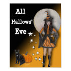 Sorcière et chat noir