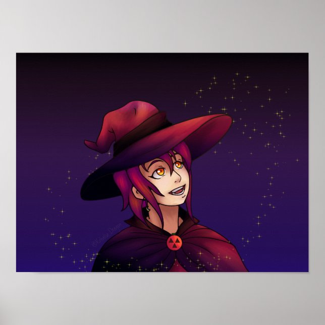 Poster Sorcière magique (Devant)
