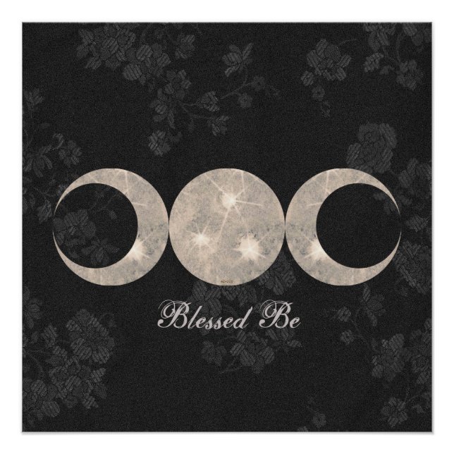 Poster Sorcière Prim Triple Déesse Lune (Devant)