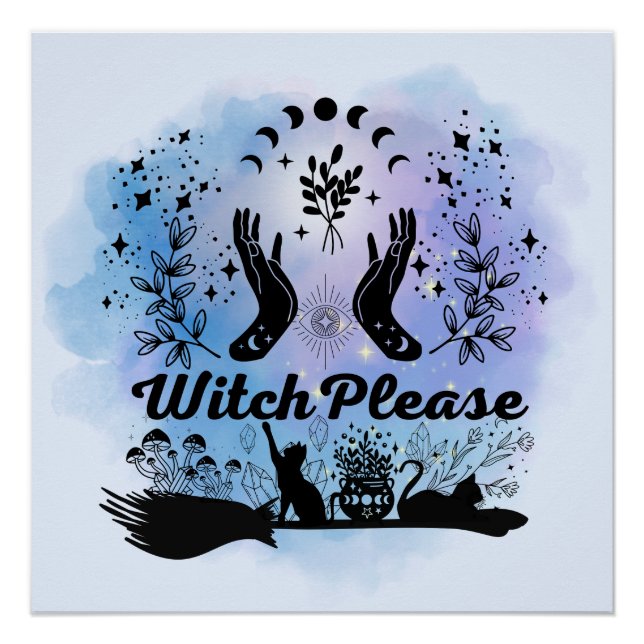 Poster Sorcière S'Il Vous Plaît : Sassy Sorcery Design (Devant)