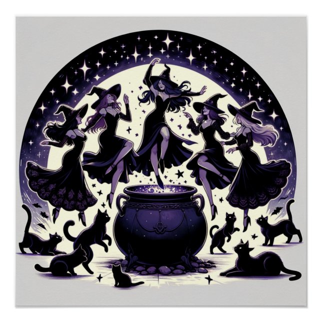 Poster Sorcières dans : Collecte de forêts enchantées (Devant)