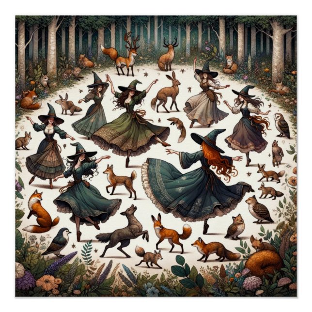 Poster Sorcières dans : Collecte de forêts enchantées (Devant)
