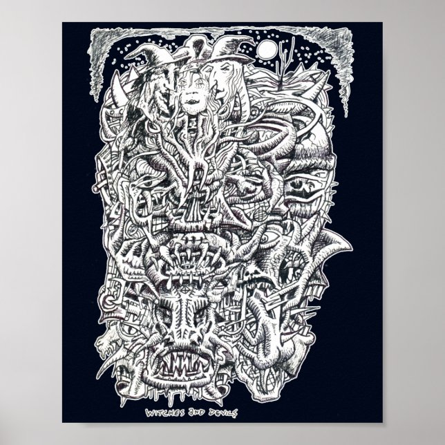 Poster Sorcières et diables (Devant)