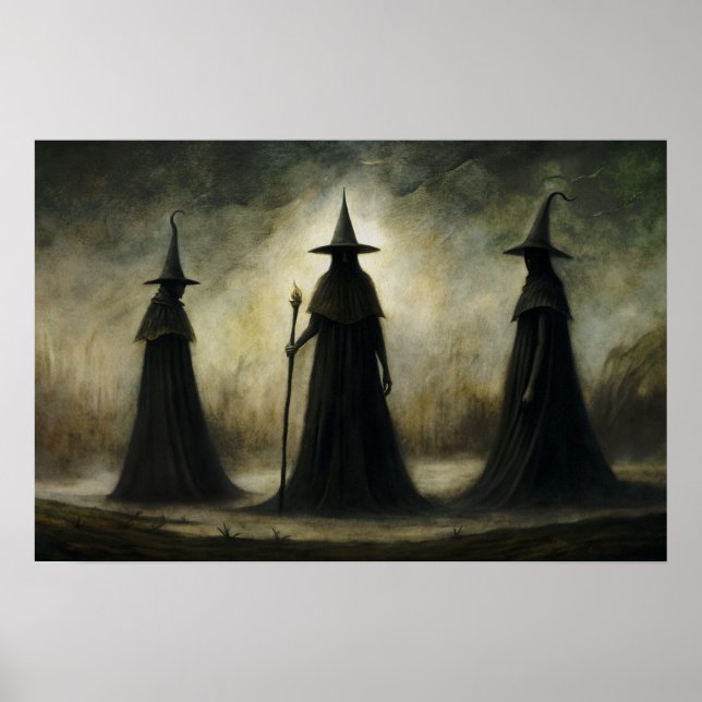 Poster Sorcières trios gothiques (Devant)