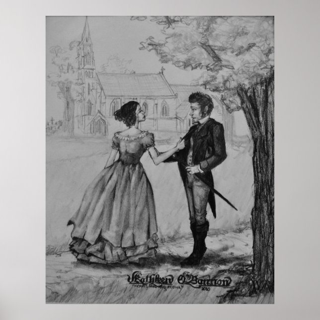 Poster Søren Kierkegaard et Regine Olsen (Devant)