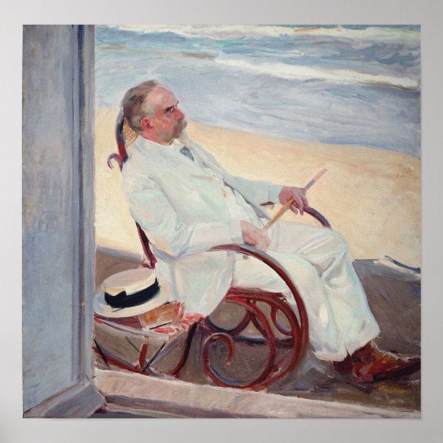 Poster Sorolla - Antonio Garcia À La Plage (Devant)