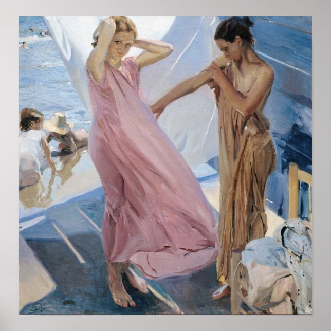 Poster Sorolla - Après la baignade (Devant)