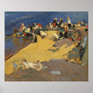 Poster Sorolla - Bergeronnettes de Galice