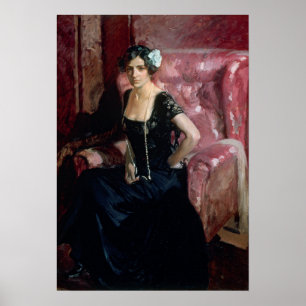 Poster Sorolla - Clotilde En Robe Du Soir