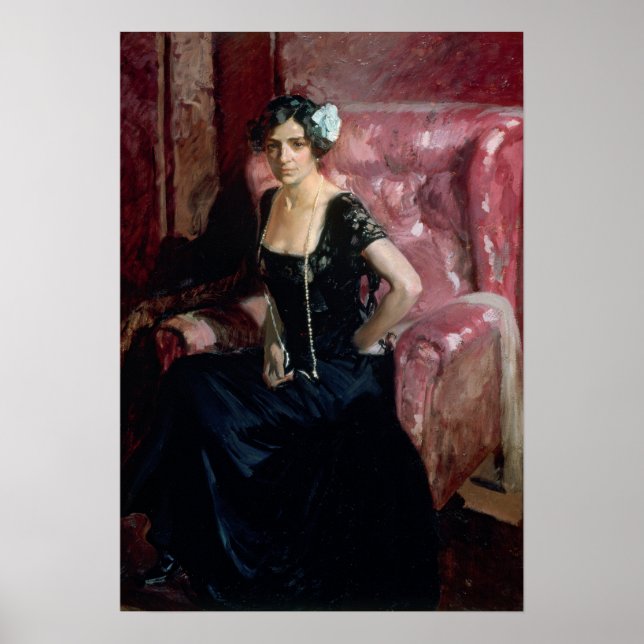 Poster Sorolla - Clotilde En Robe Du Soir (Devant)